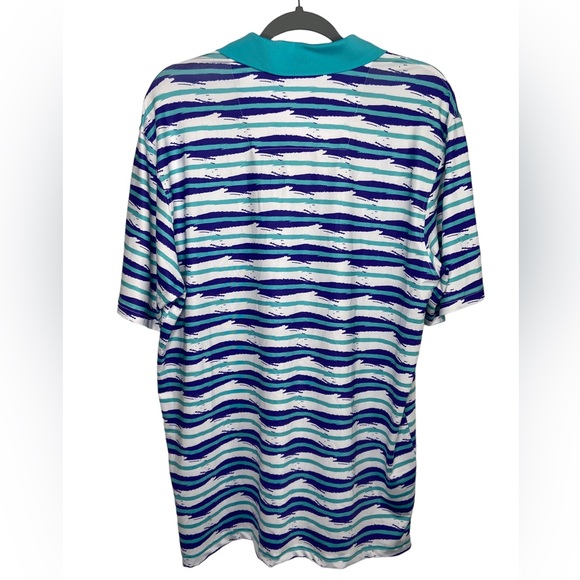 Roadies 90s Retro Colorway Golf Polo Shirt - Men's Size Medium - Picture 3 of 5